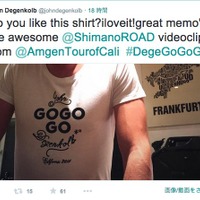 「GO GO GO」デゲンコルブのスプリントの掛け声がTシャツに 画像