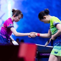 張本美和、中国メディアが分析した早田ひな撃破の要因は？　WTT公式はWエースの戦いに熱視線「ライバル関係が燃え盛る」【USスマッシュ】