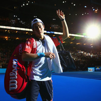 錦織圭対ノバク・ジョコビッチ（2014年11月15日）（c）Getty Images