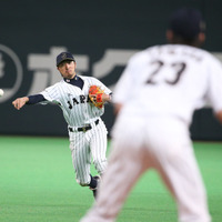 菊池涼介（2014年11月18日）（c）Getty Images