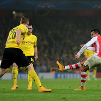 ALEXIS SANCHEZが2点目を決める（2014年11月26日）（c）Getty Images