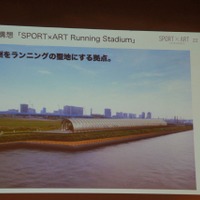 「SPORT × ART Running Stadium 構想」を発表