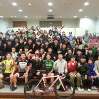 新城幸也が福島県の自転車部高校生に実技指導を含めた講演会 画像