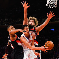 ポートランド・トレイルブレイザーズ　103-99　ニューヨーク・ニックス（NBA 2014年12月7日（c）Getty Images）