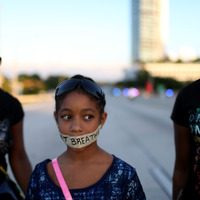 マイアミでの抗議活動の様子（2014年12月7日）（c）Getty Images