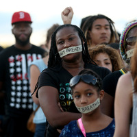 マイアミでの抗議活動の様子（2014年12月7日）（c）Getty Images