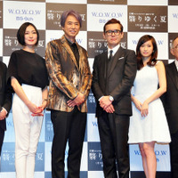 渡部篤郎＆時任三郎＆前田敦子＆板谷由夏＆橋爪功＆波多野貴文（監督）／連続ドラマW「翳りゆく夏」舞台挨拶