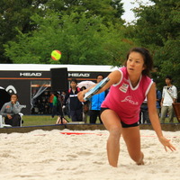 ビーチテニス高橋友美選手