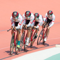 アジア選手権の男子エリートチームパーシュートで日本は予選3位 画像