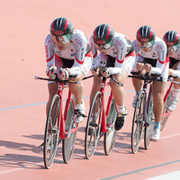 アジア選手権の女子エリートチームパーシュートで日本は3位