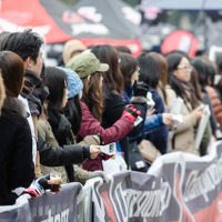 カウベルで応援（シクロクロス東京2015）