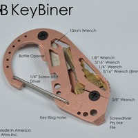 米ペンシルバニア発…USBメモリーとして使えるマルチカラビナ「KeyBiner」登場