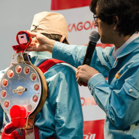 カゴメと明和電気がコラボした衝撃のデバイス「ウェアラブルトマト」が東京マラソンEXPOで発表
