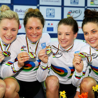 【トラック世界選手権15】女子団体追い抜き、オーストラリアが世界新記録で金メダル　日本は12位に終わる 画像