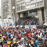 【東京マラソン15】東京マラソン、最初の走者から最後の走者がスタートし終わるまで30分以上 画像