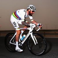 2015年ツアー・オブ・カタール第3ステージ個人タイムトライアル、世界王者のブラッドリー・ウィギンス（チームスカイ）