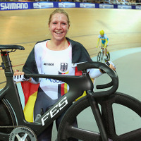2015年UCIトラック世界選手権、女子ポイントレースでシュテファニー・ポール（ドイツ）が優勝