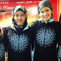 ギャルピンとアフガニスタン女子ナショナルサイクリングチーム
