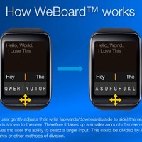 手首を動かして文字を入力！Apple Watch用キーボード「WeBoard」…米サンディエゴ発