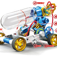 空気の力だけで走るエコな車「エアエンジンカー」工作キット