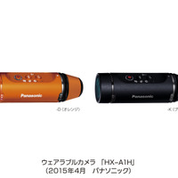45g一体型ウェアラブルカメラ「HX-A1H」…防水・防塵・耐衝撃・耐寒のタフ設計