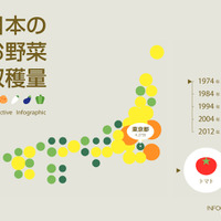 一目でわかる「日本のお野菜収穫量」 画像