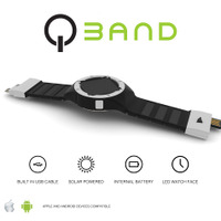 スマートフォンを充電できるソーラー発電ウォッチ「QBAND」…米デンバー発 画像