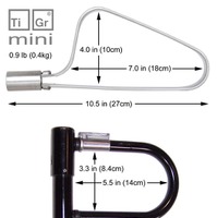 クールでシンプル！チタニウム製自転車ロック「TiGr mini」…米ニュージャージー発