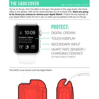 激しいアクティビティの最中でもApple Watchを傷から守るプロテクション「SAGO」登場