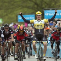 2015年ツール・ド・ヨークシャー第2ステージ、モレノ・ホフランド（ロットNLジャンボ）が優勝