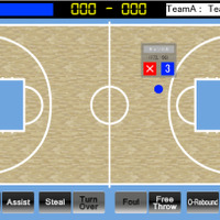 タッチ操作でバスケットボールのスコアを記録できるアプリ「touch score」 画像