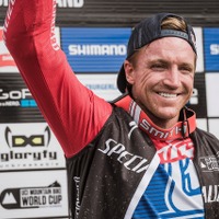 2015年UCI MTBワールドカップ・ダウンヒル第3戦オーストリア・レオガング男子、アーロン・グウィンが優勝