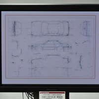 トヨタ・スプリンタートレノ（AE92）のボディ図面。かつて海野課長が描いたもの