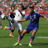 サッカーの女子W杯準決勝 日本対イングランド（2015年7月1日）（c）Getty Images