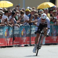 2015年ツール・ド・フランス、7月4日の第1ステージ個人タイムトライアル　トニー・マルティン（エティックス・クイックステップ）（c）Getty Images