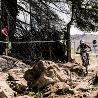 2015年UCI MTBワールドカップ・ダウンヒル第4戦スイス、レイチェル・アサートン（GTファクトリー）が優勝