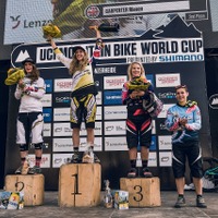 2015年UCI MTBワールドカップ・ダウンヒル第4戦スイス、レイチェル・アサートン（GTファクトリー）が優勝