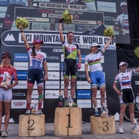 2015年UCI MTBワールドカップ・クロスカントリー第3戦スイス女子、グンリタ・ダーレ（マルチバン・メリダ）が優勝