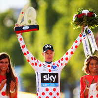 ツール・ド・フランス総合優勝のクリストファー・フルームが山岳賞も獲得（2015年7月26日）