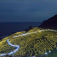 冬の棚田が輝くイルミネーションイベント、石川県輪島市で開催 画像
