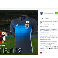 サッカー日本代表・新ユニフォーム、ファン賛否両論…JFAインスタに登場 画像