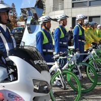 警視庁の自転車隊「BEEMS」…足立区4警察署と正しい乗り方アピール 画像