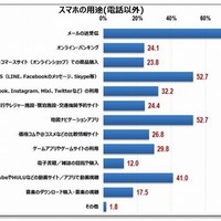 スマホの利用実態、地図ナビは高年齢層が活用 画像