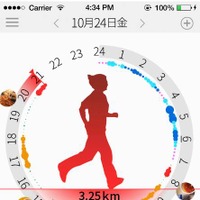 歩数や睡眠などの生活リズムを記録するiPhoneアプリ「ライフイット」 画像