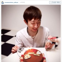 オリックス・金子千尋、通算100勝をケーキでお祝い「家で作ってもらいました」 画像
