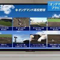 Android TV機能搭載ブラビア用「オンデマンド高校野球」が7月下旬配信 画像