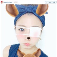 元シンクロ・青木愛、「眼帯なう」…結膜炎にかかり「目薬と気合いで治すよ」 画像