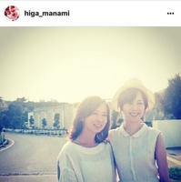 比嘉愛美、噂の美しすぎるママを初公開! 画像