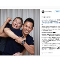 元柔道・野村忠宏、ビートたけしを「一本背負い」 画像