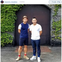 前園真聖、鹿児島を巡る番組で中田英寿と共演…ファン「おお、すごい2ショット!」 画像